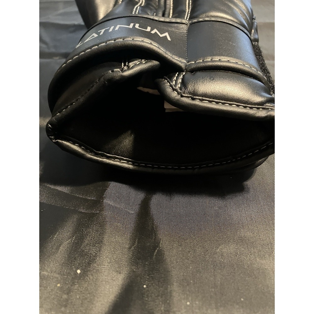 Title Boxing Platinum Synthetic Leather Hook And Loop Training Glove. Left One View 3